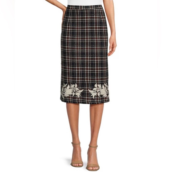 NWT Fanm Mon Tweed Pencil Skirt